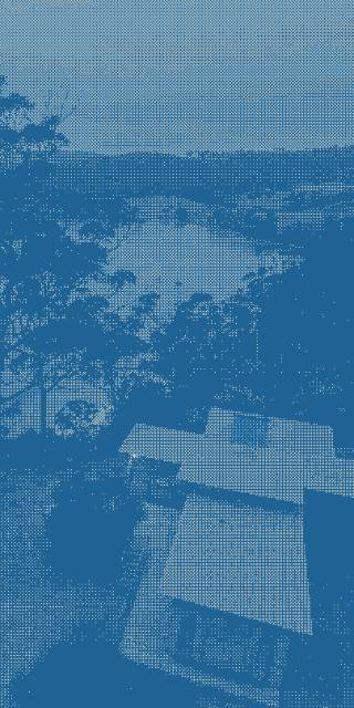 A drone-shot of the Brunyshore building.